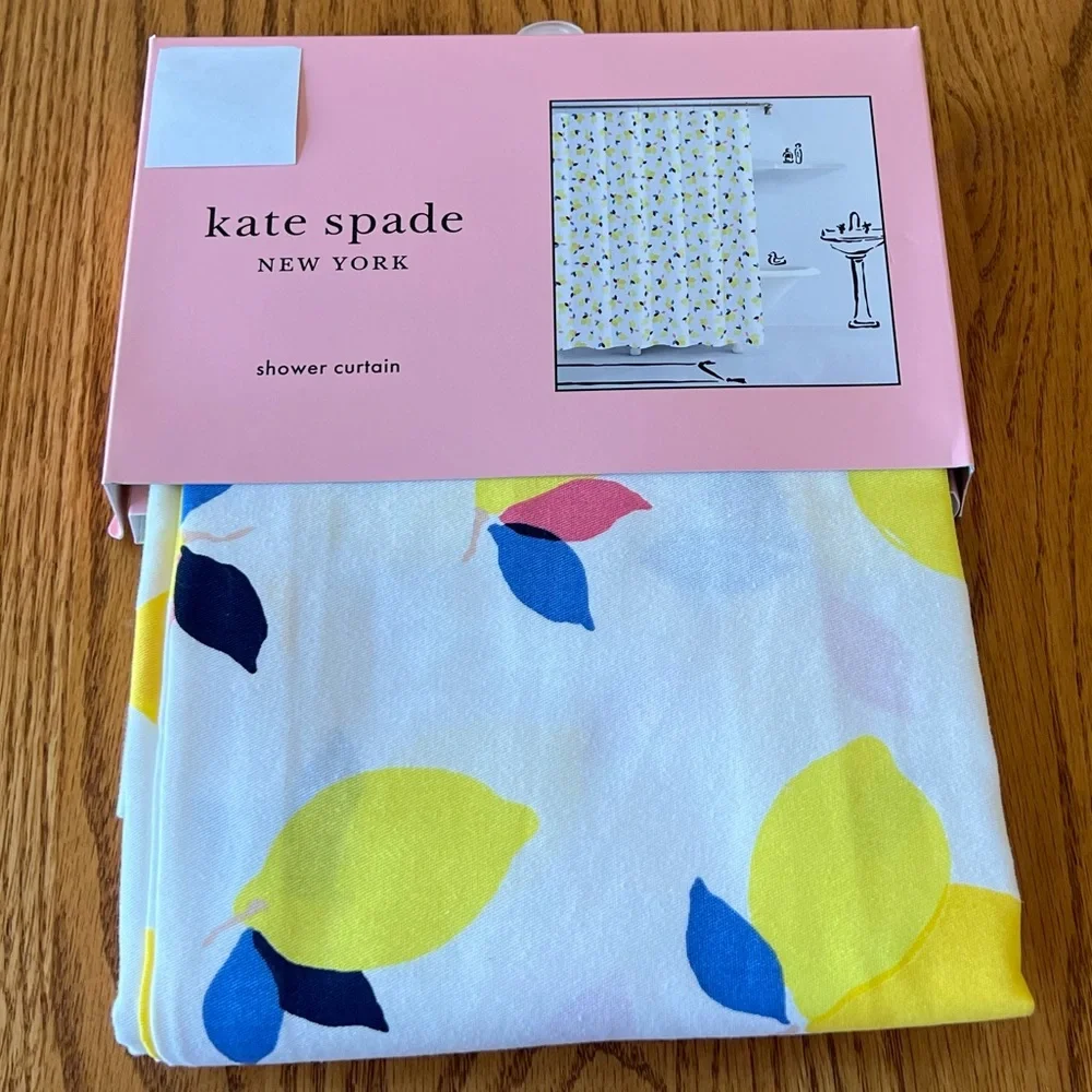 NWT Kate Spade Lemon Zest Shower Curtain